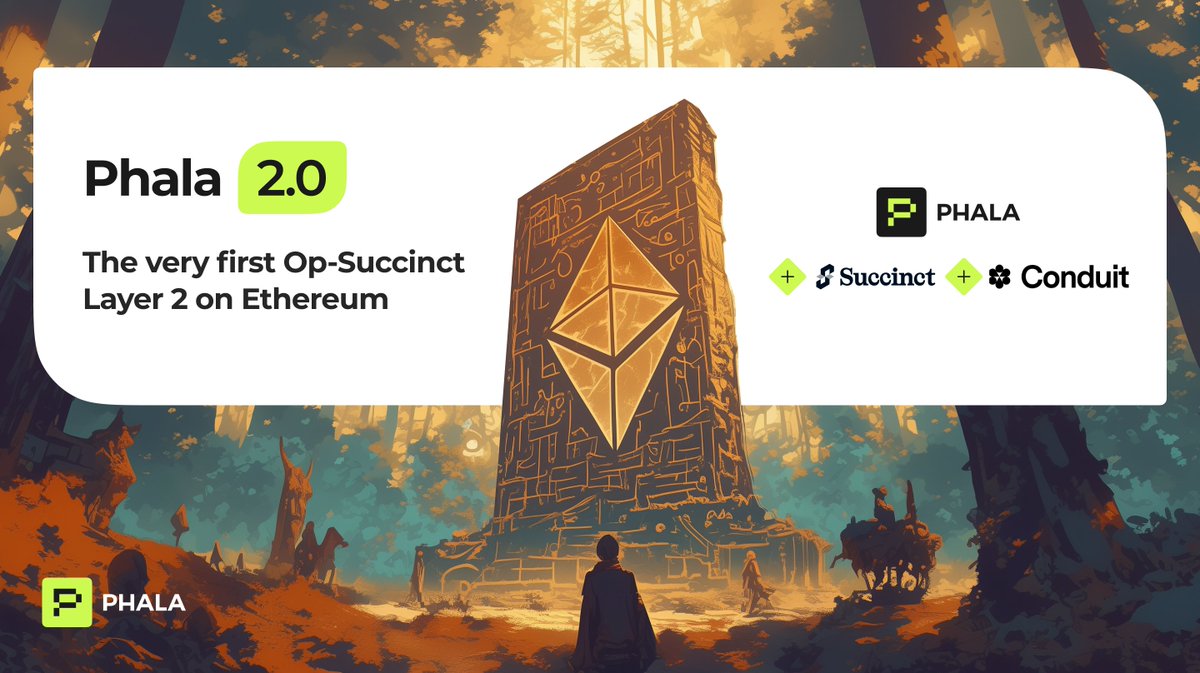 Phala Network 2.0 has arrived.

We're launching the very first OP Succinct Layer 2 on Ethereum, in collaboration with <a href="/SuccinctLabs/">Succinct</a> and <a href="/conduitxyz/">Conduit</a>: bit.ly/PhalaNewEra

Dive into this 🧵 about this next-gen infrastructure, and the groundbreaking tool: Phala Cloud.