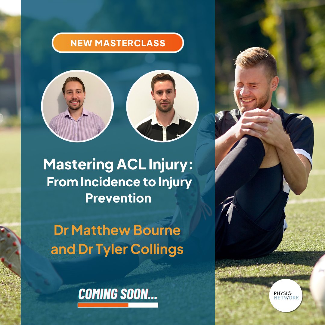 Physio Network (@physionetwork) on Twitter photo 💡 <a href="/MBourne5/">Matt Bourne</a> and <a href="/TylerCollings3/">Tyler Collings</a> Teach: Mastering ACL Injury: From Incidence to Injury Prevention
⏳ Coming soon to Masterclass!
🤩 Did you know that we have 67+ Masterclasses in our library?
🚀 Try Masterclass for FREE for 7 days:
🔗 physio.network/MasterclassFre… 💡 <a href="/MBourne5/">Matt Bourne</a> and <a href="/TylerCollings3/">Tyler Collings</a> Teach: Mastering ACL Injury: From Incidence to Injury Prevention
⏳ Coming soon to Masterclass!
🤩 Did you know that we have 67+ Masterclasses in our library?
🚀 Try Masterclass for FREE for 7 days:
🔗 physio.network/MasterclassFre…