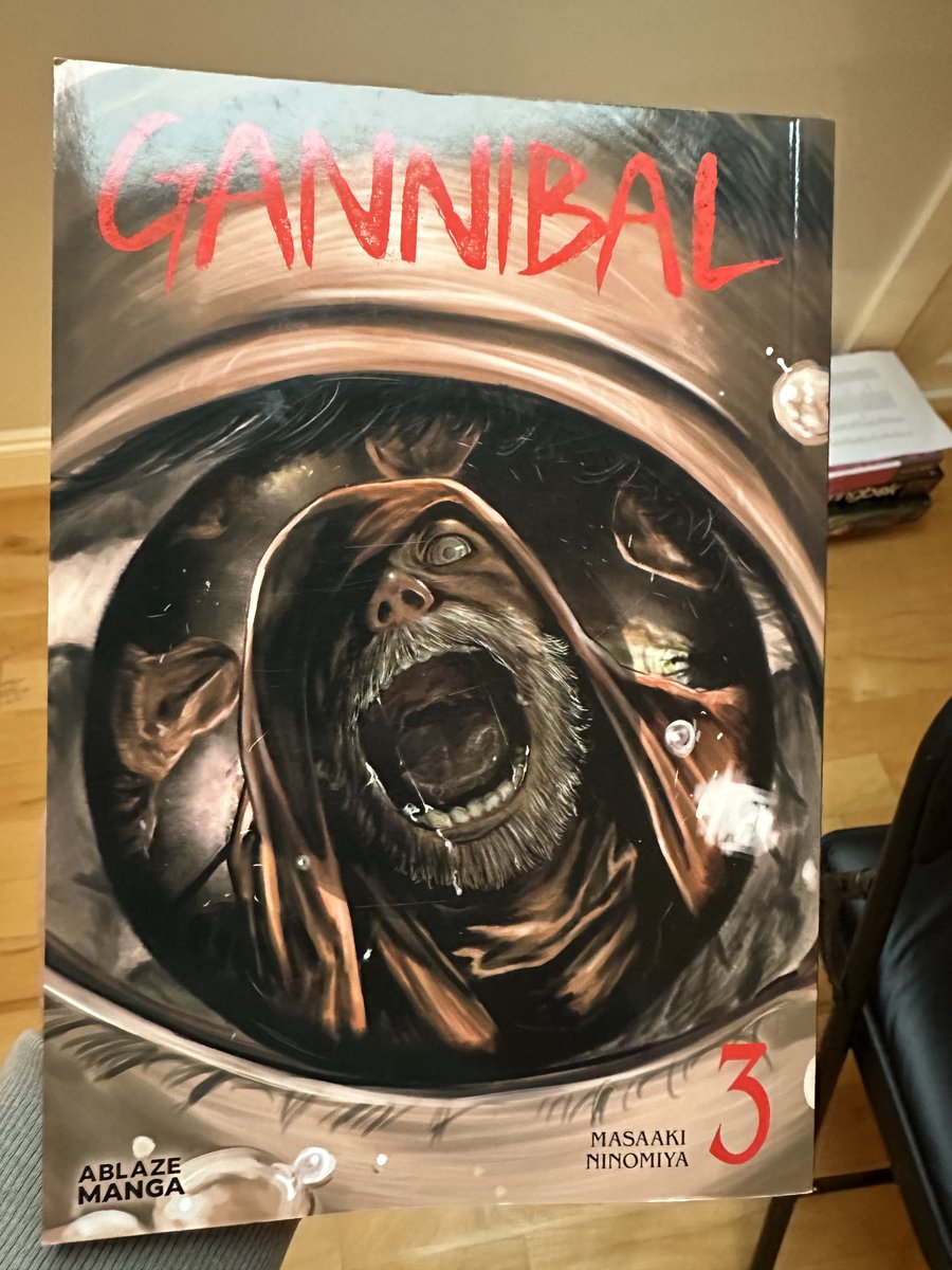 I'm getting more into Gannibal and finished Vol 3. The plot twists, the art remains strong and some interesting side characters are developing. Unfortunately, Vol 4 isn't out until March and there are going to be 7 or more. #manga #Gannibal #MasaakiNinomiya