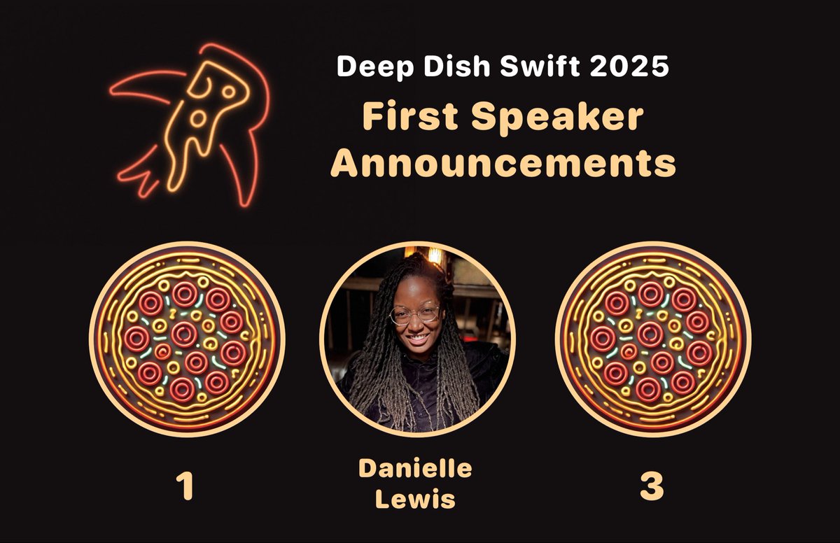 And our first speaker we are announcing is… 🥁🥁🥁

The one and only <a href="/dlewisdev/">Danielle</a> 🙌

Danielle will be giving a talk titled “Learning in Public: My Journey to 10 (apps)”

We can’t wait for Danielle’s energy to hit the Deep Dish stage 🥰

Reveal of speaker #1 or #3 tomorrow 👀