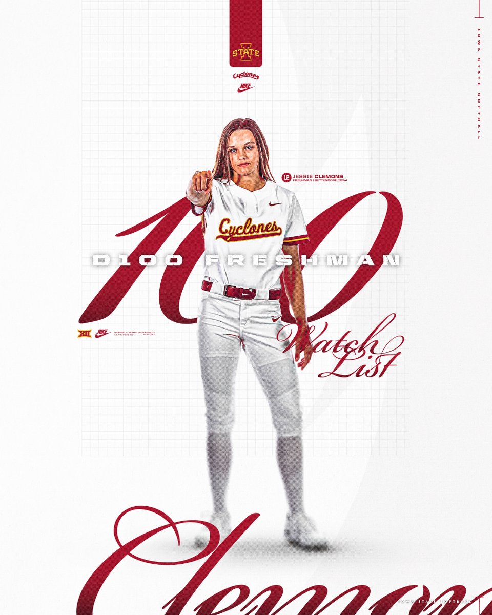 Already turning heads 👀

<a href="/02JessClems/">Jessie Clemons</a> lands on the <a href="/D1Softball/">D1Softball</a> D100 Freshman Watch List!

🌪️🥎🌪️