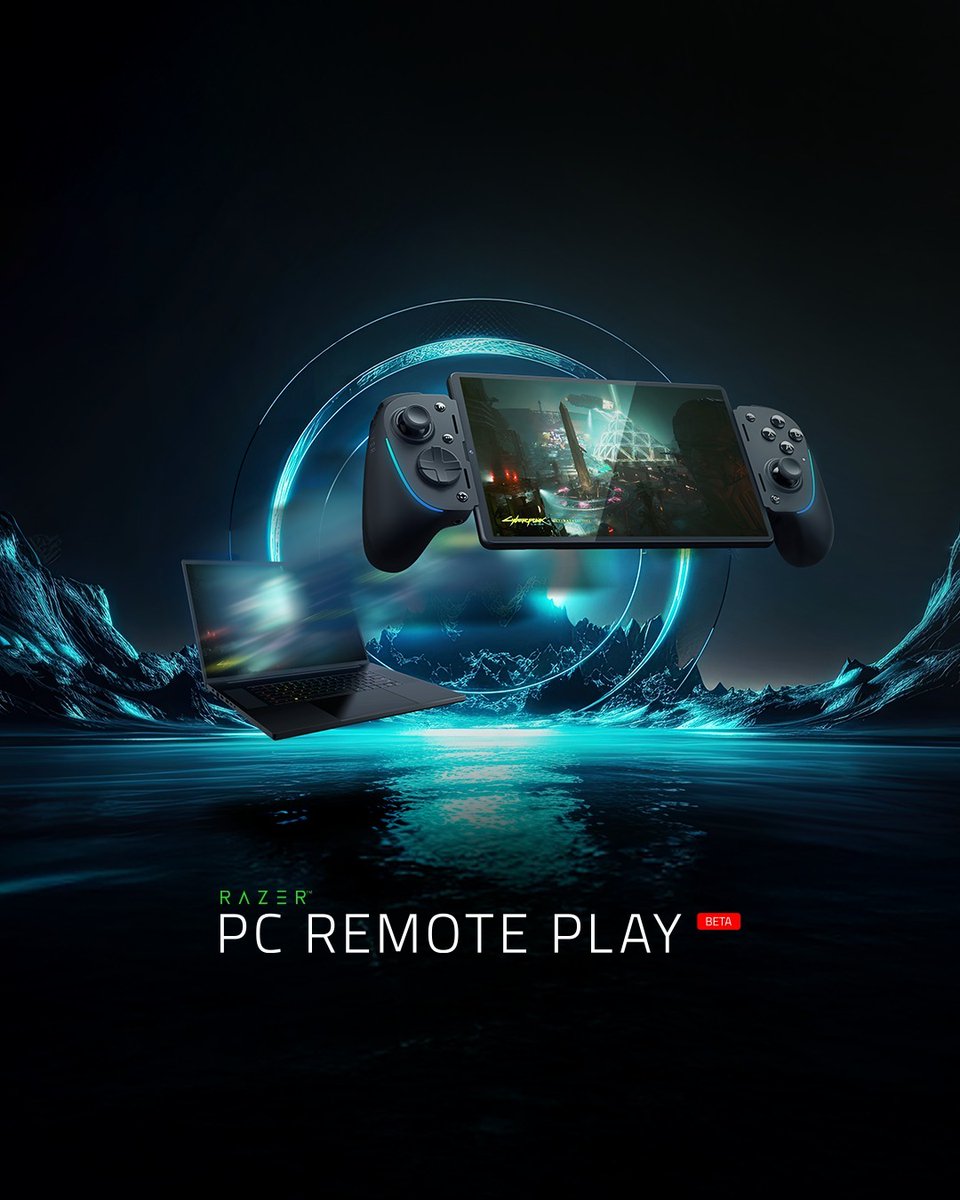 The power of a PC, in the palm of your hand. Introducing Razer PC Remote Play at #CES2025Razer.

Enjoy the sharpest visuals anywhere as you stream your favorite PC games at the full resolution and max refresh rate of your device. Learn more about Remote Play - link in bio.

قوة