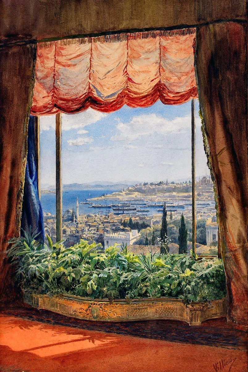 “View of Istanbul” by Emile Samoilovich Villiers de Lisle Adan (1843-1889)