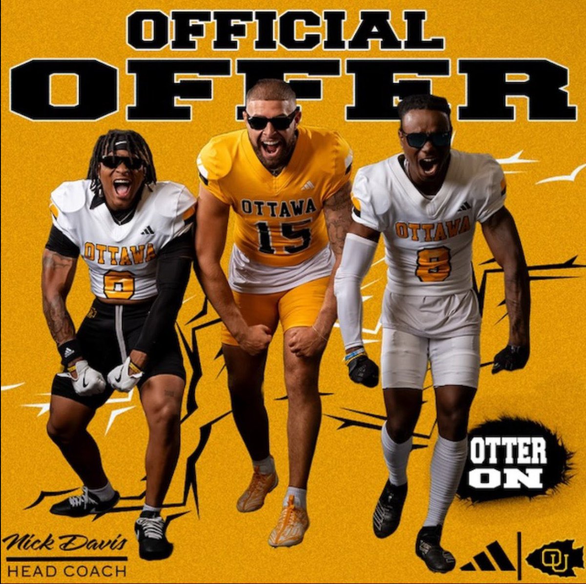 Thankful to Ottawa University for the offer!!! <a href="/Daygofootball/">San Diego Football</a> <a href="/SDFBRecruits/">San Diego High School Football</a> <a href="/Coach_CAnderson/">Coach CA</a>