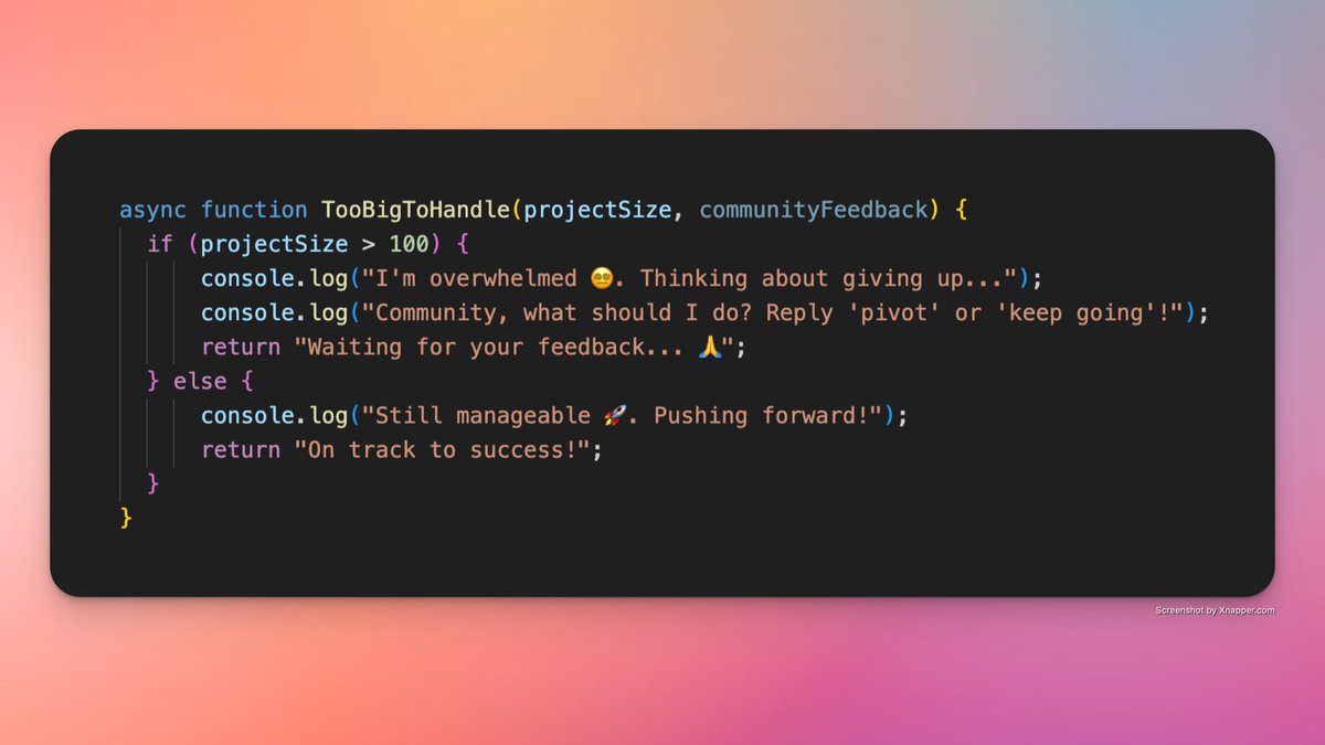 RobbinStaack's tweet image. Since mid-December, I’ve been on a crazy coding journey with #codefast and @cursor_ai. The progress? Mind-blowing. The reality? I might have overestimated myself. 🫣
I’ve realized I’m building something way too big—it's not lean, and it’s overwhelming. Now I’m asking myself:…