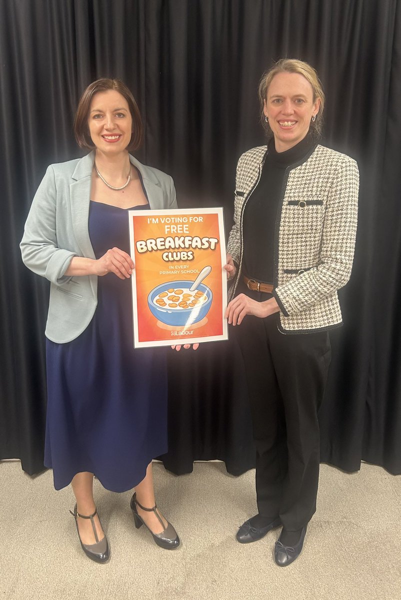 Today I’m voting for @uklabour Children’s Wellbeing and Schools Bill which will:

✅ Drive high &amp; rising standards in schools 
✅ Introduce free breakfast schools so every child has the best start to their day 
✅ Stop vulnerable children from falling through the cracks.