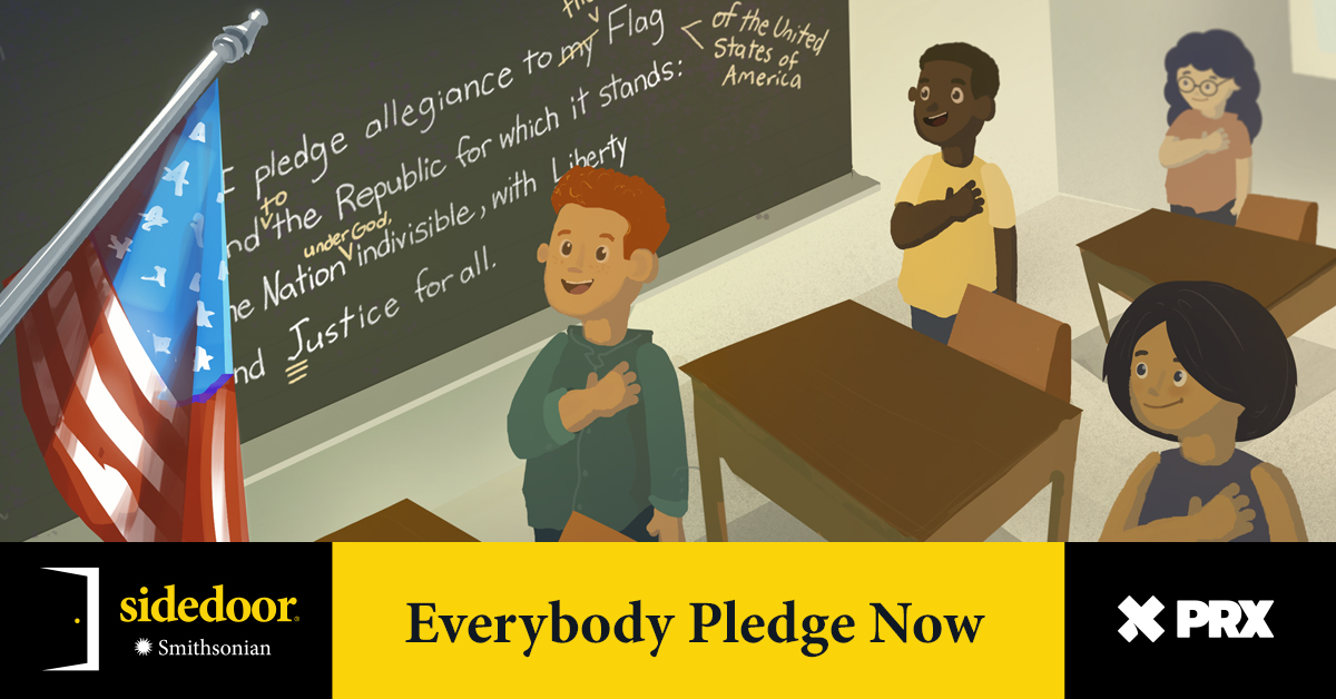 SidedoorPod's tweet image. Children say it every day in school, but have you ever wondered why we recite the pledge of allegiance? We journey back to the late 1800s to understand how this vow of patriotism came to be.
Listen on @ApplePodcasts: apple.co/342vBGy