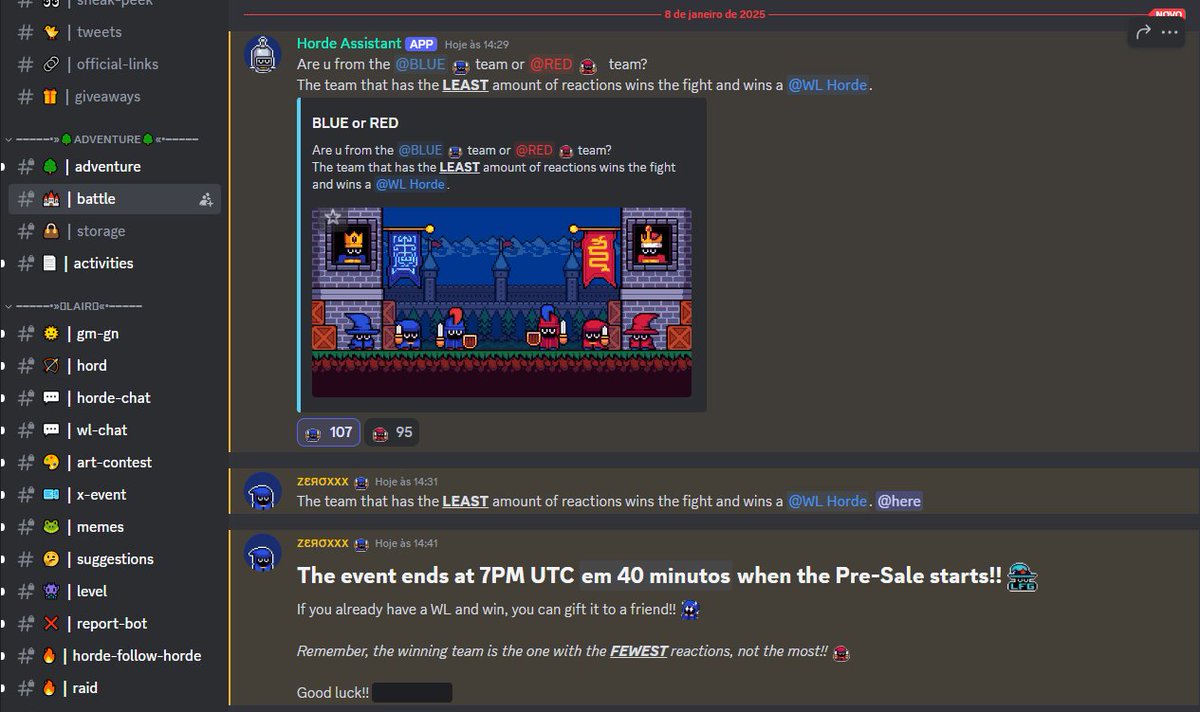 ozemerson's tweet photo. This is how @thehordexyz presale page looks like!
What a nice UI. 

Its a @Ronin_Network Project and you shouldn't miss it

If you want a WL spot, still have time! 
Run in their discord and participate in the Battle event!

Go now and pick up your side!
https://t.co/PsaYEOGSyM https://t.co/84viIk3cfX
