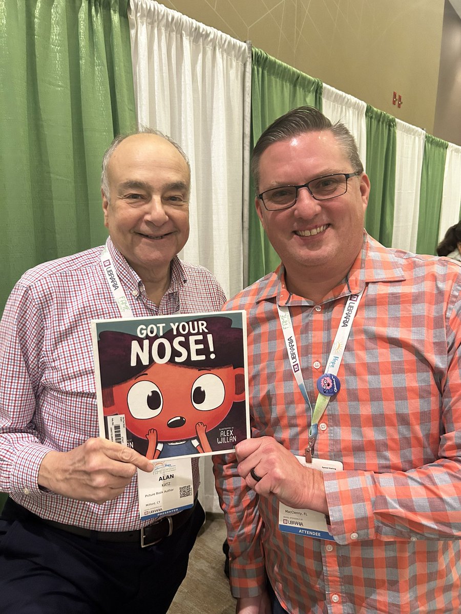 IamMediaMan's tweet photo. Reading with my 1st and 2nd grades. They loved that the book had a message from @AlanKatzBooks. They wanted to send a message “we loved Got Your Nose!” #ssyrajr #readandroar #legacyreads https://t.co/8ZbdBvc9oq