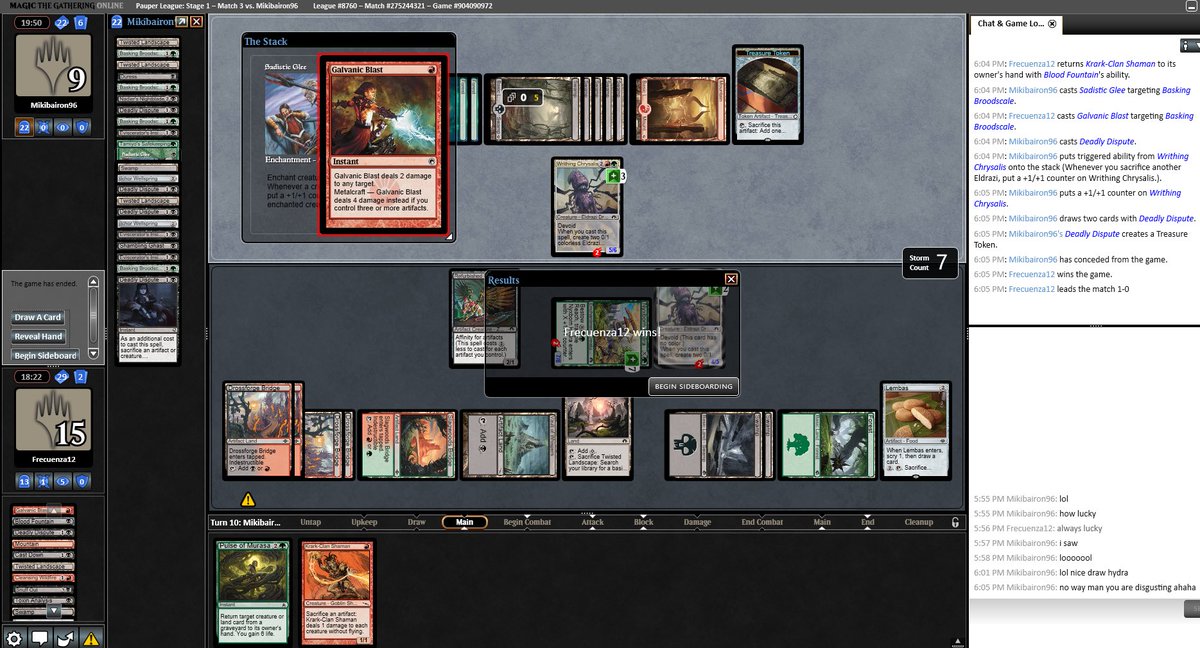 Even though <a href="/mikibairon96/">Michele Baroni</a> thinks it is disgusting how lucky i am, i think Jund Wikdfire is strong in this meta 😂

Trooooophy 🔥🔥🔥

<a href="/PauperDecklists/">Pauper 5.0</a>