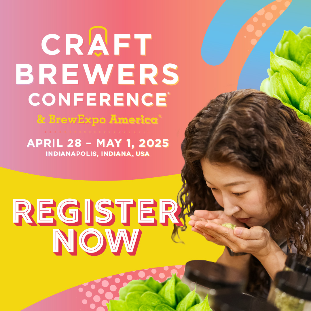 Craft Brewers Conference Registration is now open! Come join us in Indianapolis.

craftbrewersconference.com/register