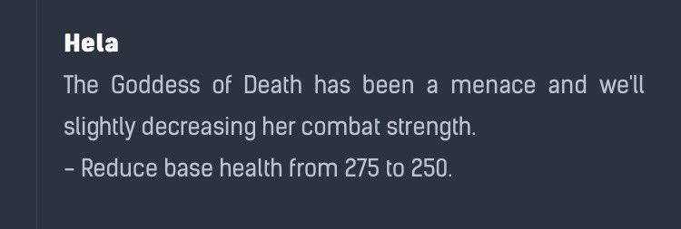 Ah yes, the classic balancing tactic of not addressing the problem and instead targeting survivability. Incentivizing your players to interact with your game in a more boring and safe way. Here I thought I stopped playing Overwatch. 🤷‍♀️