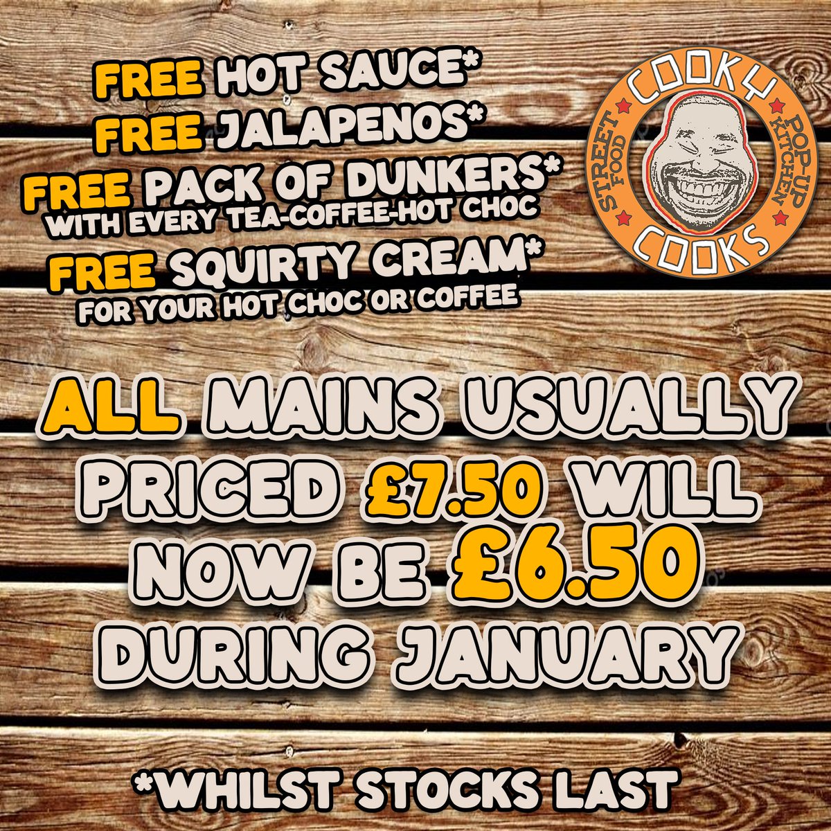 CooksCooky's tweet image. Eats for January @officialgtfc 

Little price decrease for rhe month with 438 days.....

#KeepSmilin
#UTM
