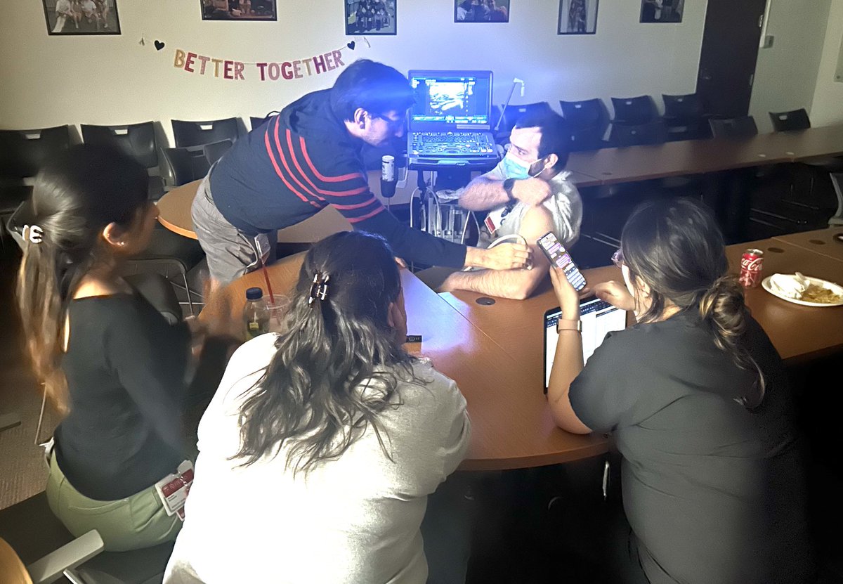 RutgersPOCUS's tweet photo. Fellow teaching upper extremity nerve blocks during #POCUS Masterclass https://t.co/B3jkt2U36Z