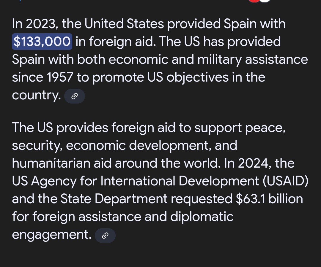 BlondhorsecrZy's tweet image. Well...isn't that weird that the aid went from $133,000 in 2023 to $63.1 billion in 2024. #DefundTheDeepstate