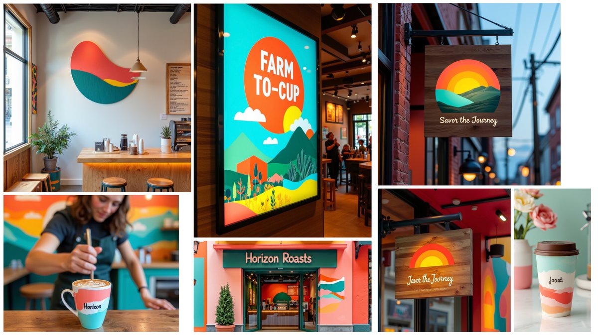 ai_lexa's tweet image. 🌟 Bring your brand vision to life!
I created a full coffee shop concept using @PimentoDesign  AI &amp;amp; a few MidJourney images to craft a style. With Pimento, I built everything: logo, packaging, apparel, posters—even 3D typography!
• Seamless workflow
•  Endless possibilities
•…