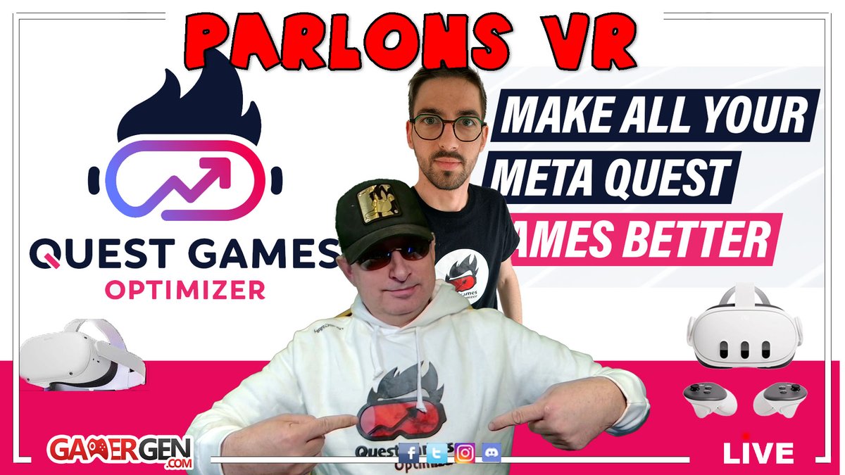 EricdeBrocart's tweet image. LIVE 21H30 - PARLONS XR - SPECIAL QGO AVEC ANAGAN79 EN INVITÉ (Q&amp;amp;A) - CLEFS QGO A GAGNER EN LIVE ! - Q&amp;amp;A -
youtube.com/watch?v=zI2_L0…
Ce soir, le créateur de QGO net moi, parlons et répondons à vos questions sur cette applicattion INCONTOURNABLE sur Meta Quest 2, Pro et 3
