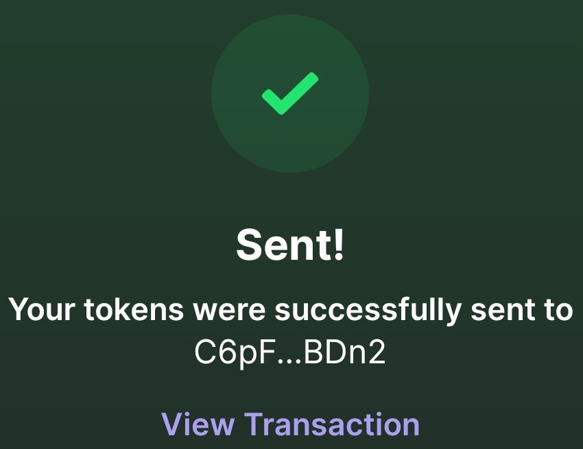 Sent $Sol gifts to @Fmkuhlmann773 &amp; @Davi_9163 

Congratulations guys.. more sol drop loading.......