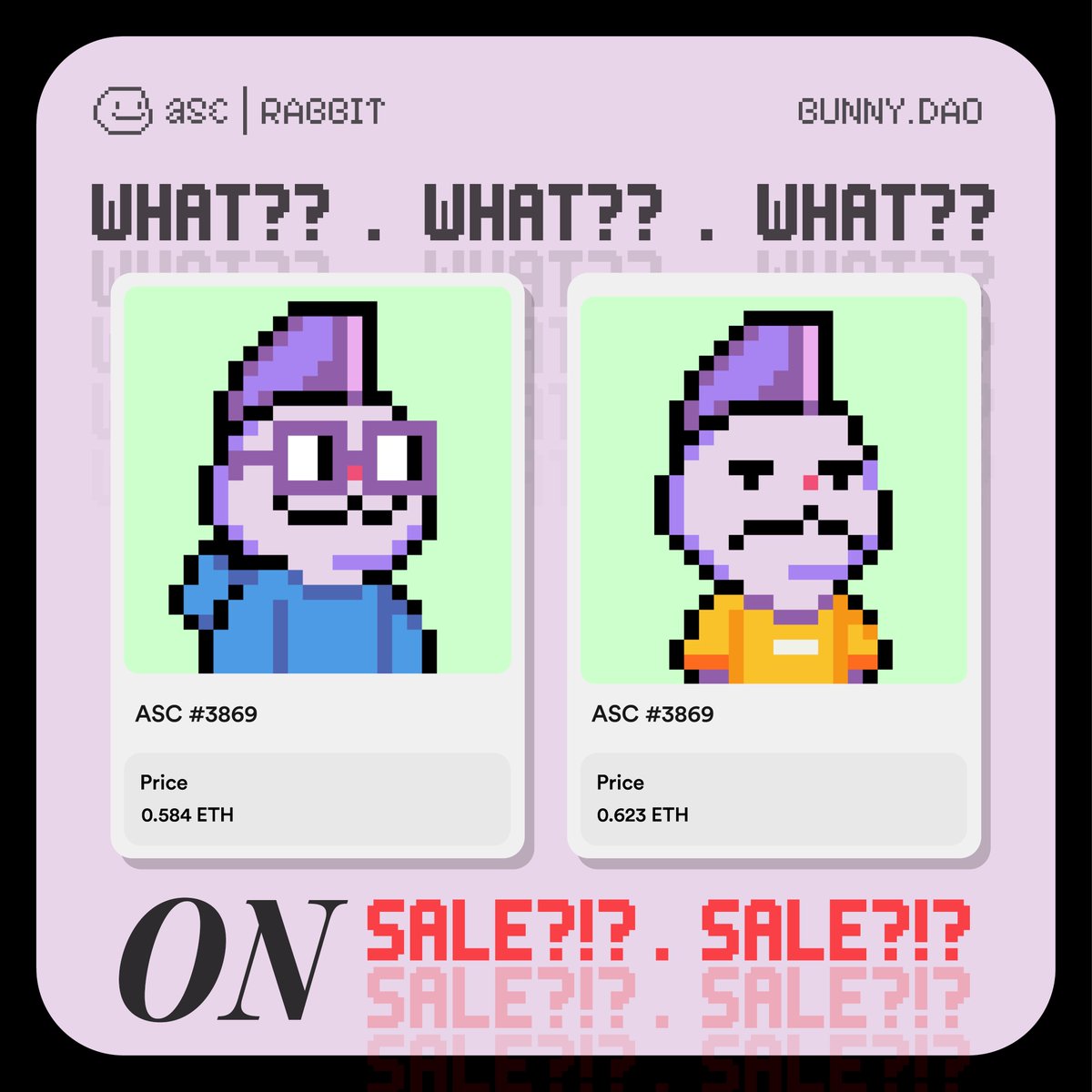 What are these guys doing? 🐰🥕

These two seems excited to get adopted by a new carrot lover 🥕

Want to adopt these hoppers? 👉<a href="/scopenft/">Scope</a>

<a href="/asclubnft/">After School Club</a> - Bunny Gang