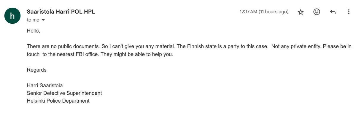 Nuclear Herbs (@nuclearherbs) on Twitter photo For the past few weeks, I’ve been trying to obtain publicly filed documents so that we can finally get to the bottom of what Finland is claiming Richard Heart did or didn’t do, so we can understand why there’s a Red Notice out there.
In the US, this is a simple process. We For the past few weeks, I’ve been trying to obtain publicly filed documents so that we can finally get to the bottom of what Finland is claiming Richard Heart did or didn’t do, so we can understand why there’s a Red Notice out there.
In the US, this is a simple process. We