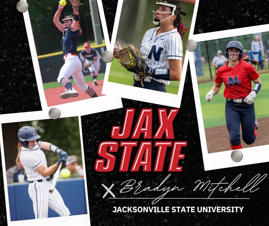 🖋️Officially Signed for the Next Two!

Join us in congratulating Sophomore Bradyn Mitchell on signing to continue her academic and softball career at Jacksonville State University in Jacksonville, Alabama! 

#GoPatriots #RingTheBell  #NextLevelPatriots