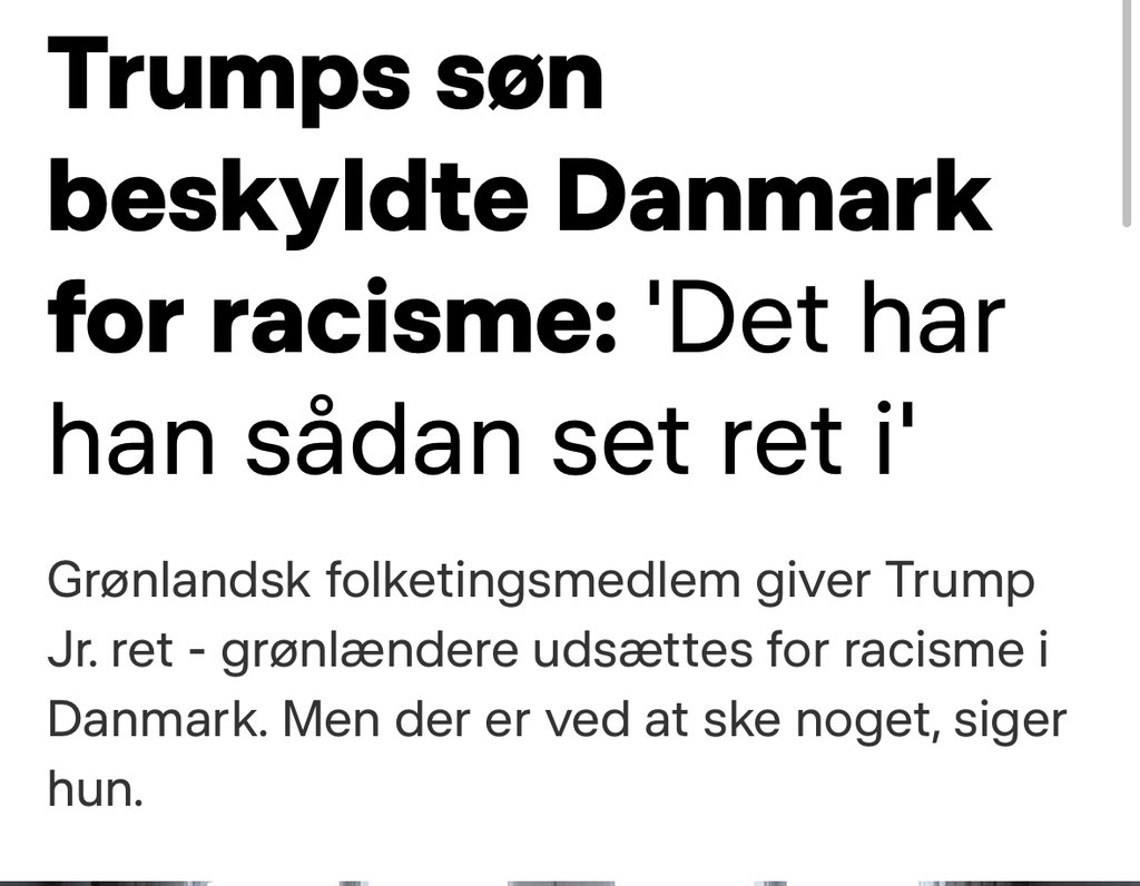 Må jeg foreslå de grønlandske politikere at tage på besøg i et reservat for indfødte amerikanere og så komme tilbage og fortælle os alle de forbedringer, som den behandling vil gavne befolkningen på Grønland 😂