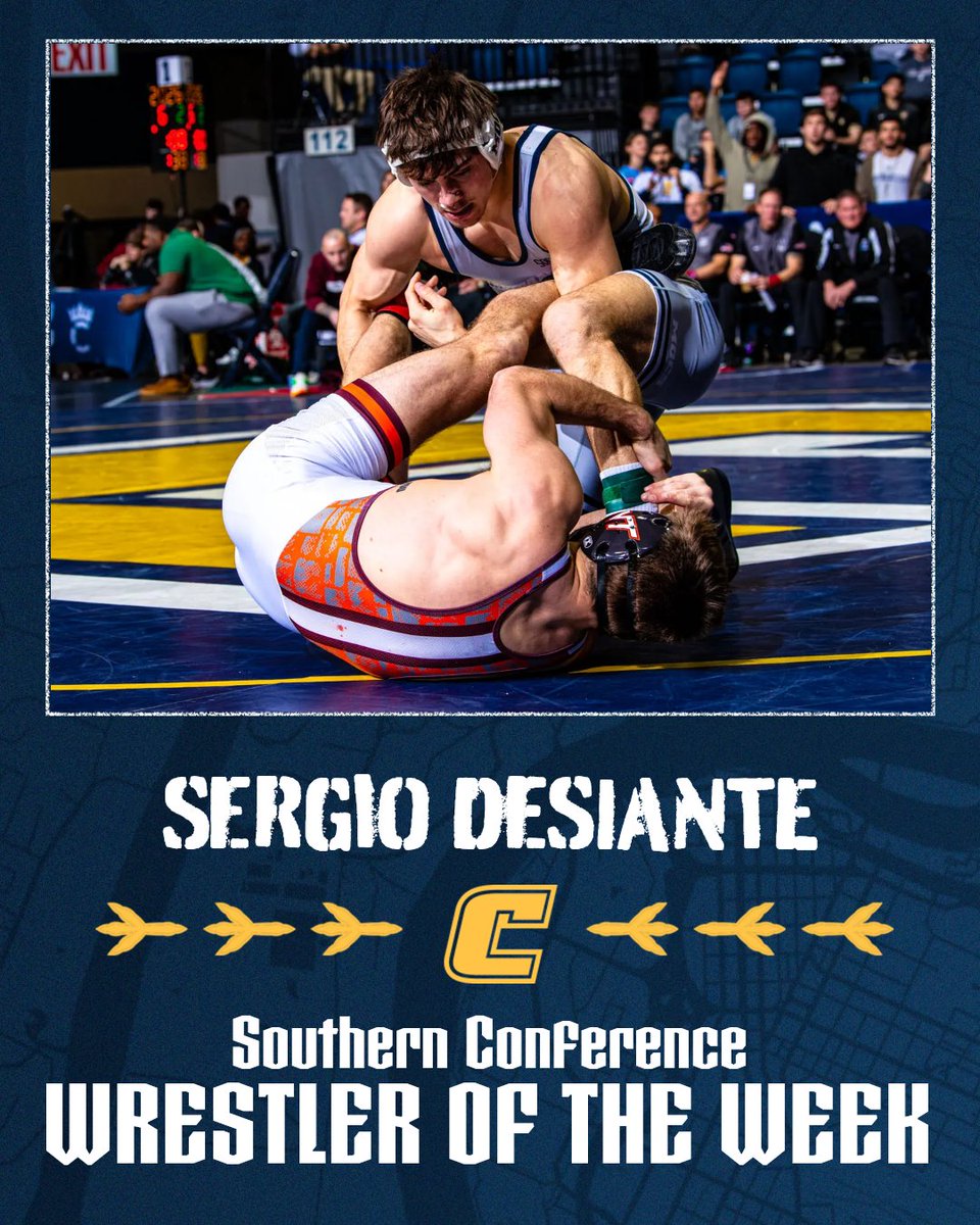 ChattanoogaWrestling (@utcwrestling) on Twitter photo "Serging" Performance!
☑️174 Champ <a href="/LetsScuffle/">Southern Scuffle</a>
☑️Most Outstanding Wrestler <a href="/LetsScuffle/">Southern Scuffle</a>
☑️2 Top 10 Wins
☑️Ranked as high as No. 14 nationally
☑️ <a href="/SoConSports/">The Southern Conference</a> WOTW "Serging" Performance!
☑️174 Champ <a href="/LetsScuffle/">Southern Scuffle</a>
☑️Most Outstanding Wrestler <a href="/LetsScuffle/">Southern Scuffle</a>
☑️2 Top 10 Wins
☑️Ranked as high as No. 14 nationally
☑️ <a href="/SoConSports/">The Southern Conference</a> WOTW