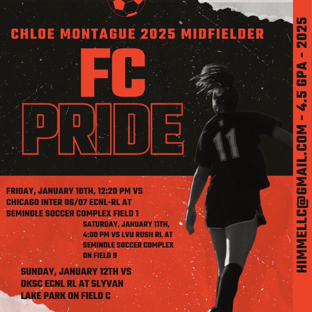 Chloe Himmell (@chloehim19) on Twitter photo I am so excited to be playing in Florida this weekend!! Coaches- I hope to see you all there! I know it will be a great weekend for our girls! ROLL PRIDE! <a href="/FCPride07ECNL_G/">FC Pride 07/06 (G) ECNL</a> <a href="/FCPRIDESOCCER/">FC PRIDE</a> <a href="/ImYouthSoccer/">ECNL/GA/Recruiting/College Soccer</a> <a href="/ECNLgirls/">ECNL Girls</a> <a href="/ImCollegeSoccer/">College Soccer Truth ™</a> I am so excited to be playing in Florida this weekend!! Coaches- I hope to see you all there! I know it will be a great weekend for our girls! ROLL PRIDE! <a href="/FCPride07ECNL_G/">FC Pride 07/06 (G) ECNL</a> <a href="/FCPRIDESOCCER/">FC PRIDE</a> <a href="/ImYouthSoccer/">ECNL/GA/Recruiting/College Soccer</a> <a href="/ECNLgirls/">ECNL Girls</a> <a href="/ImCollegeSoccer/">College Soccer Truth ™</a>