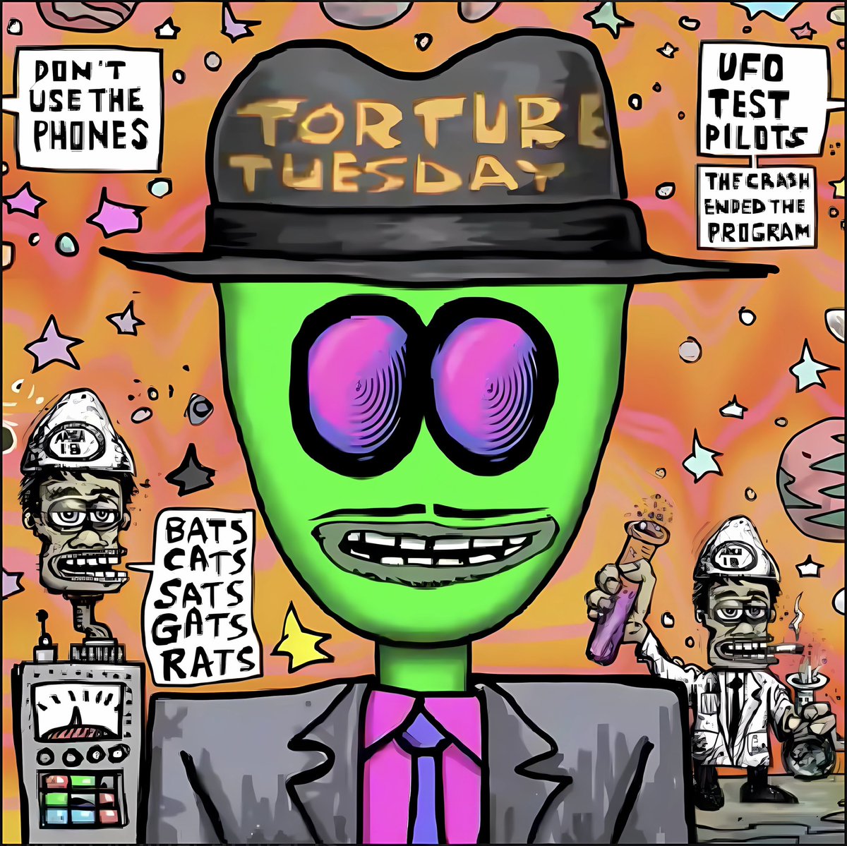 thebigglendilla's tweet image. Stoked abut my @AlienOrdinals I minted today! Which one should I make my PFP?