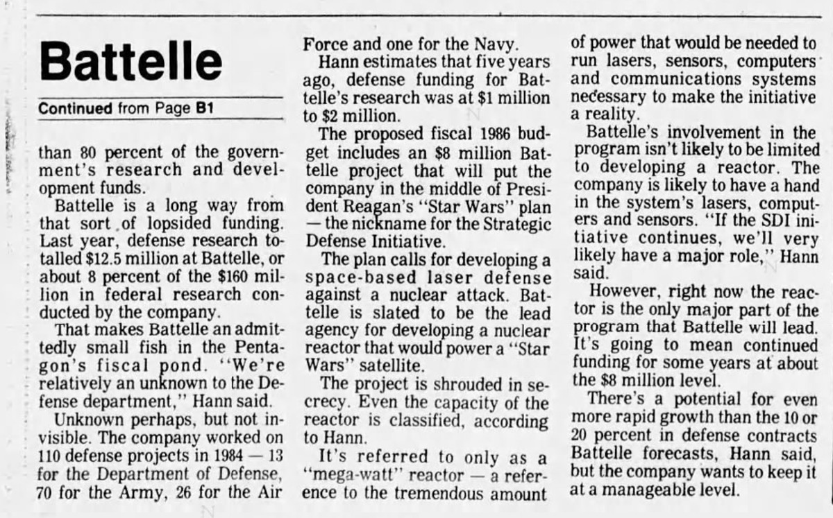 <a href="/Decentrations/">Decentration</a> People still question that Elon leads to Battelle...I didn't make this slide

It's a screenshot from an actual Battelle video from YouTube...

Brain Chips +
Nuclear Satellites (SDI aka Star Wars Missile Defense)

My Dad worked at Hanford
My brother works/worked at PNNL (Battelle)