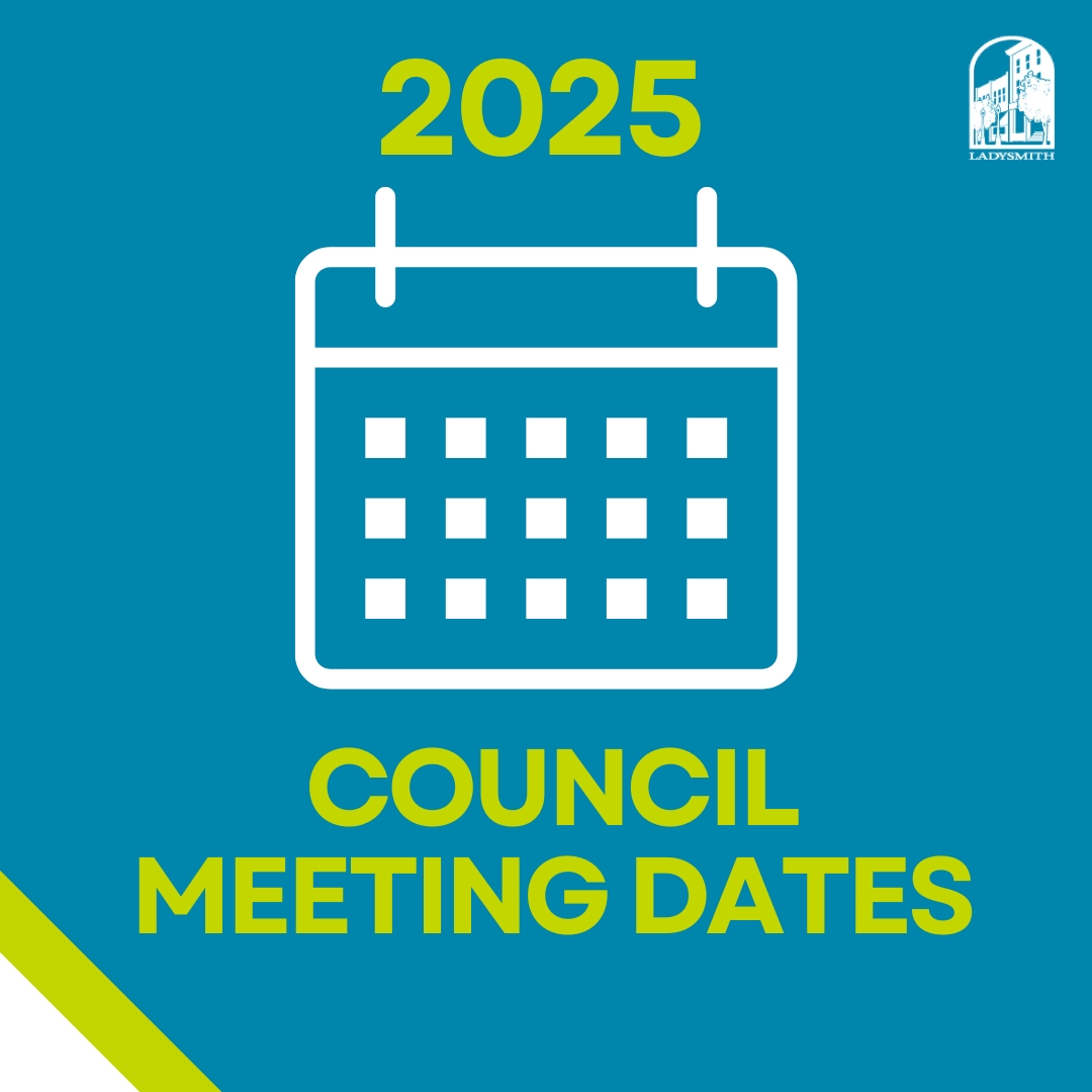 Want to know when Council and Committee of the Whole meetings are happening this year? 📅

Check out the full 2025 meeting schedule at bit.ly/42dv1ai

Oh, and for those wondering, the first Council meeting of 2025 is on January 21 at the Ladysmith Seniors Centre!