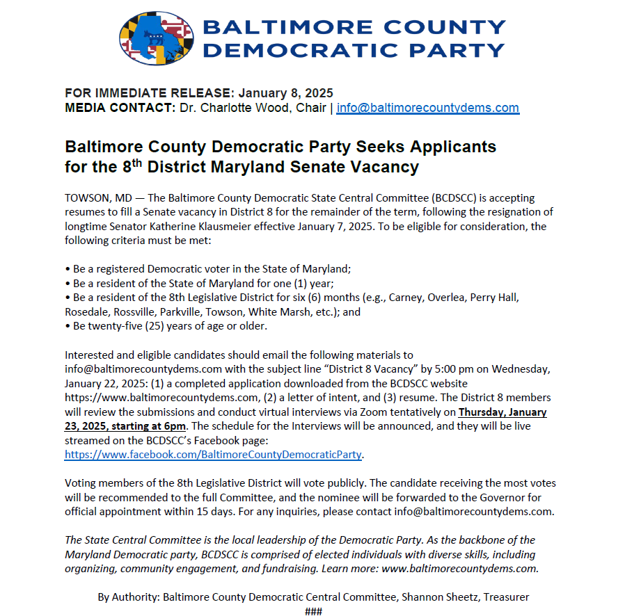 Baltimore County Democrats tweet media