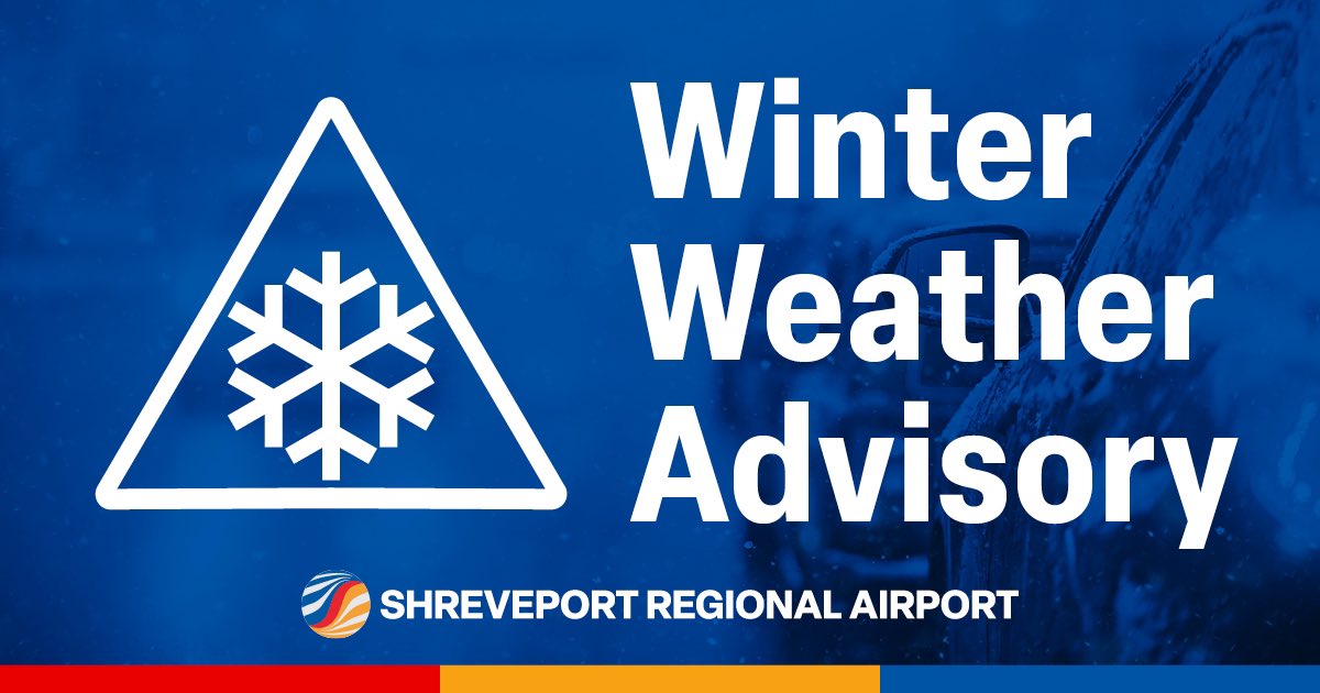 6:10pm 1/8/25
American has canceled multiple flights for Thursday.  Delta and United are currently scheduled to operate their flights as normal tomorrow.

Check with your airline for the up-to-date information on your flight status. 

#FlyShreveport 
#FlyShreveportFirst 
#Cora