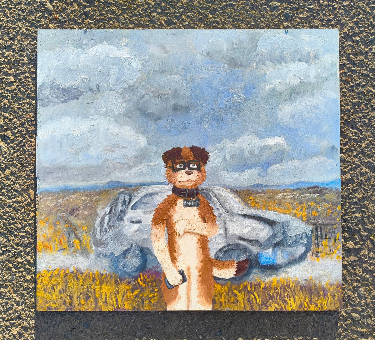 "May You Feel In This Moment That You Are Alive &amp; May Love Always Find You ♡" 

Oil on wood panel, 2024/5