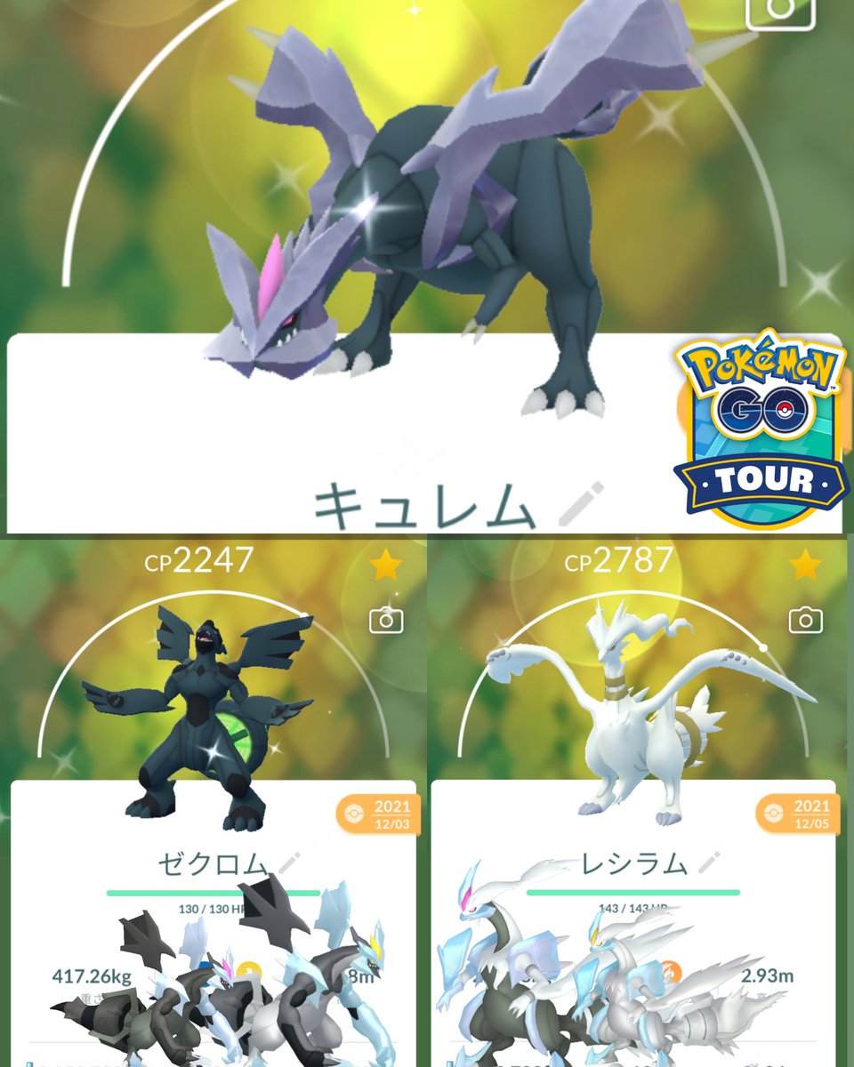 いよいよ登場のブラックキュレムとホワイトキュレム😍😍 キュレム