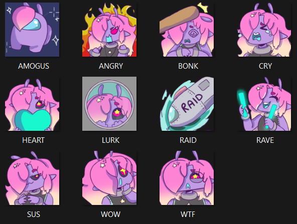 Hello ! Besoin de me débarrasser de ce modèle prêt à rig et voué à l'abandon s'il ne trouve personne ! Je le vends donc avec le set d'emotes ! Si intéréssé, contactez moi en MP !

#vtuber #vtubermodel #emotes