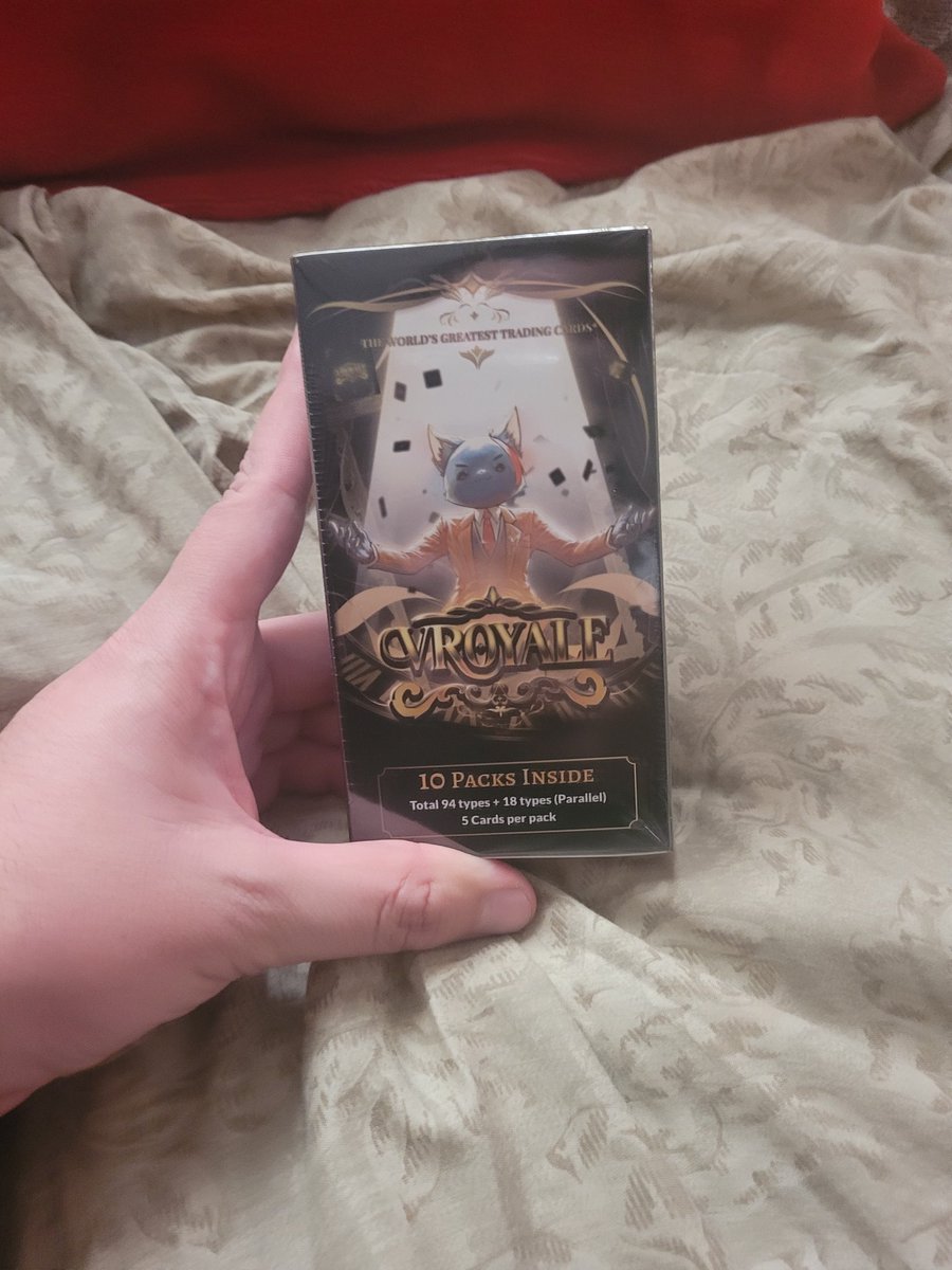 CardsofGreedTCG's tweet image. Let's Go got my box of VRoyale from @Merryweatherey and pulled 7 of @BrownHasher #vroyale #tcg #TradingCardGame #dinosaurs #DINO #Vtubers