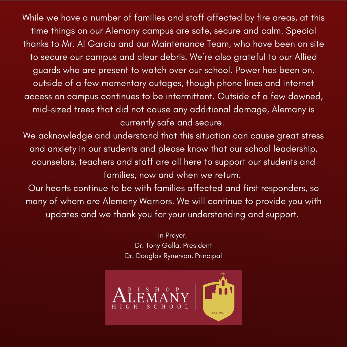 Bishop Alemany HS (@alemanywarriors) on Twitter photo 