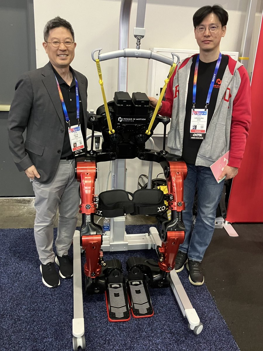 Rick Meyer (@rickmeyer54) on Twitter photo Dr. Ed Park, <a href="/hmrobotics/">Human in Motion Robotics Inc.</a> Co-founder and COO and team member Junyoung Cho stand beside XoMotion™, the world’s most advanced human robotic exoskeleton at #CES2025. <a href="/praxis_sci/">Praxis Spinal Cord Institute</a> <a href="/innovate_bc/">Innovate BC</a> <a href="/ToyotaMobFdn/">Toyota Mobility Foundation</a> <a href="/boldcapitalvc/">Bold Capital</a> 🇨🇦 Dr. Ed Park, <a href="/hmrobotics/">Human in Motion Robotics Inc.</a> Co-founder and COO and team member Junyoung Cho stand beside XoMotion™, the world’s most advanced human robotic exoskeleton at #CES2025. <a href="/praxis_sci/">Praxis Spinal Cord Institute</a> <a href="/innovate_bc/">Innovate BC</a> <a href="/ToyotaMobFdn/">Toyota Mobility Foundation</a> <a href="/boldcapitalvc/">Bold Capital</a> 🇨🇦
