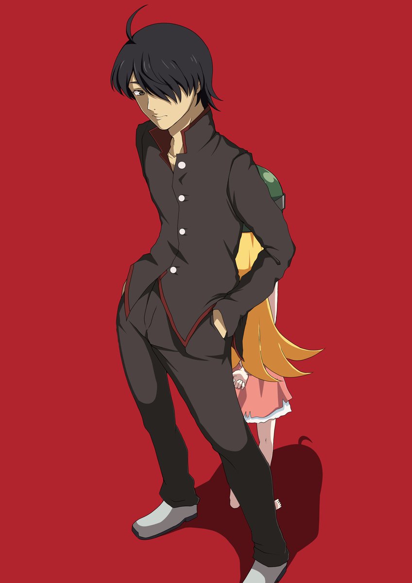 Yazixy's tweet photo. 化物語
#イラスト 
#阿良々木暦
#化物語 https://t.co/rI5OVksbZA