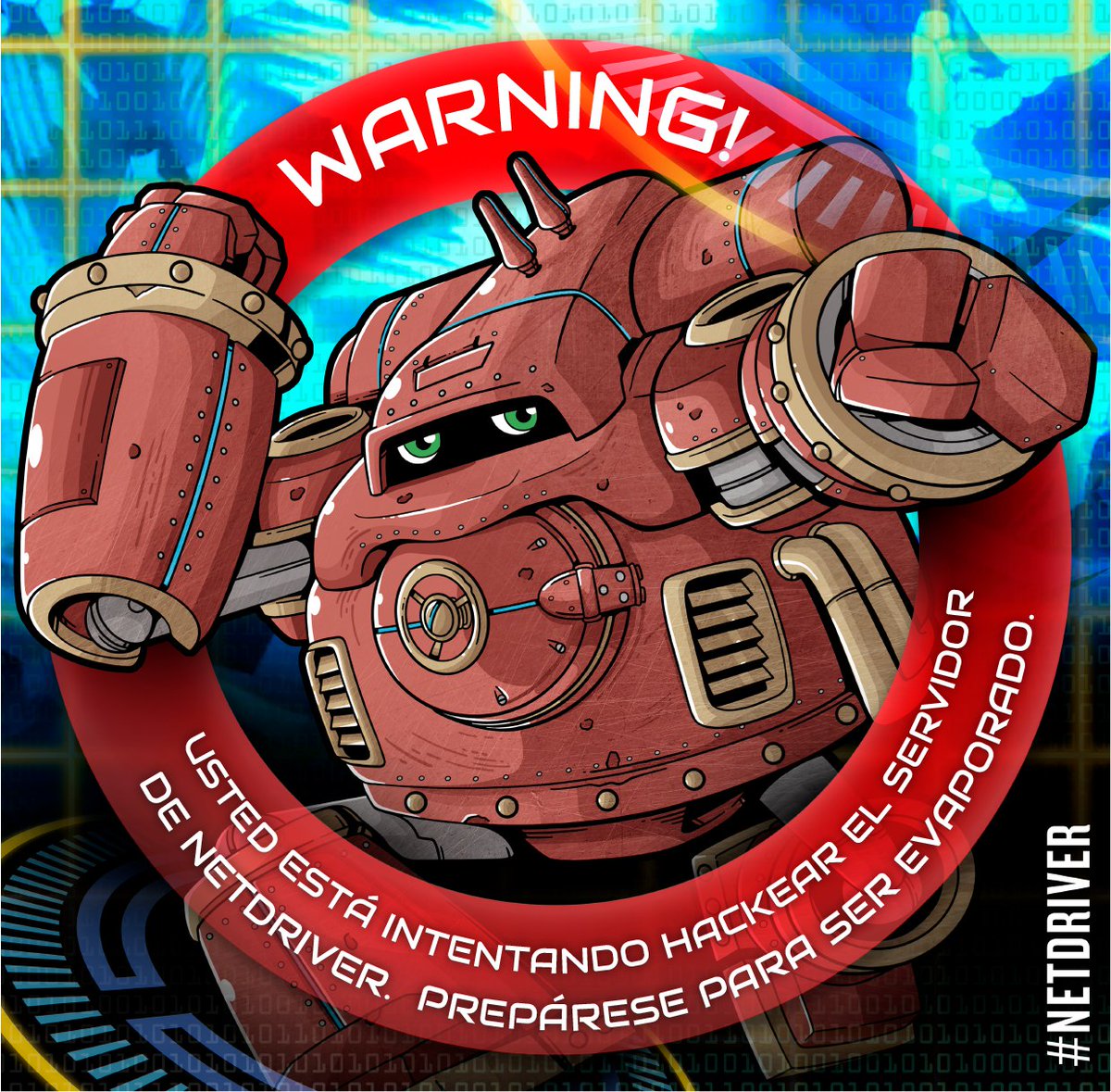 SketchworksU's tweet image. //WARNINIG!//
Usted está intentando hackear el servidor de #NetDriver prepárese para ser evaporado.
.
Pequeña representación de como me imagino el sistema de seguridad de los sevidores comandado por @_Kuha_
Me estoy pegando alto vicio con el juego de @AliceStudios22
.
#デジモン