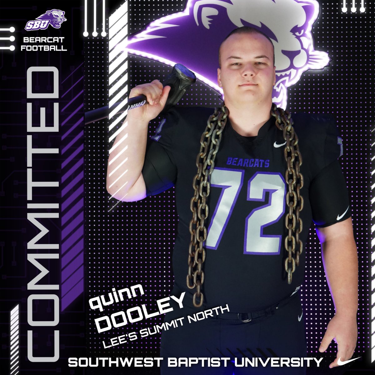 Quinn Dooley (@qdooley72) on Twitter photo I'm extremely blessed to announce my commitment to SBU! Ready to get to work! <a href="/ChrisGomez54/">Chris Gomez</a> <a href="/Immanuel_Pride/">Coach Pride, M.A.</a> <a href="/CoachM_Dunn/">Coach Mason Dunn</a> <a href="/Coach_Claborn/">Coach Logan Claborn</a> <a href="/Coach_J_Morgan/">Coach JaMichael Morgan</a> <a href="/LSNorthFootball/">Lee's Summit North Football</a> I'm extremely blessed to announce my commitment to SBU! Ready to get to work! <a href="/ChrisGomez54/">Chris Gomez</a> <a href="/Immanuel_Pride/">Coach Pride, M.A.</a> <a href="/CoachM_Dunn/">Coach Mason Dunn</a> <a href="/Coach_Claborn/">Coach Logan Claborn</a> <a href="/Coach_J_Morgan/">Coach JaMichael Morgan</a> <a href="/LSNorthFootball/">Lee's Summit North Football</a>