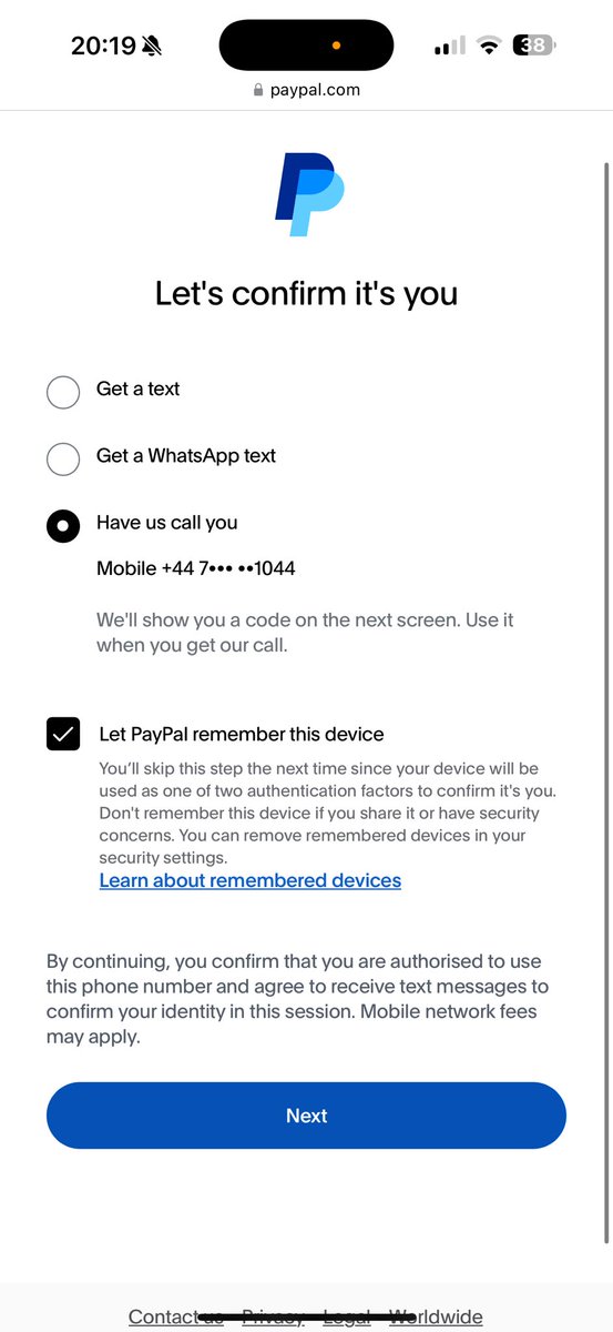 stumacPT's tweet photo. @AskPayPal if all 3 methods of authentication are to the same mobile number what happens when you don’t have the same mobile number?😂🧠 Please help thanks. https://t.co/mjusl4feyZ