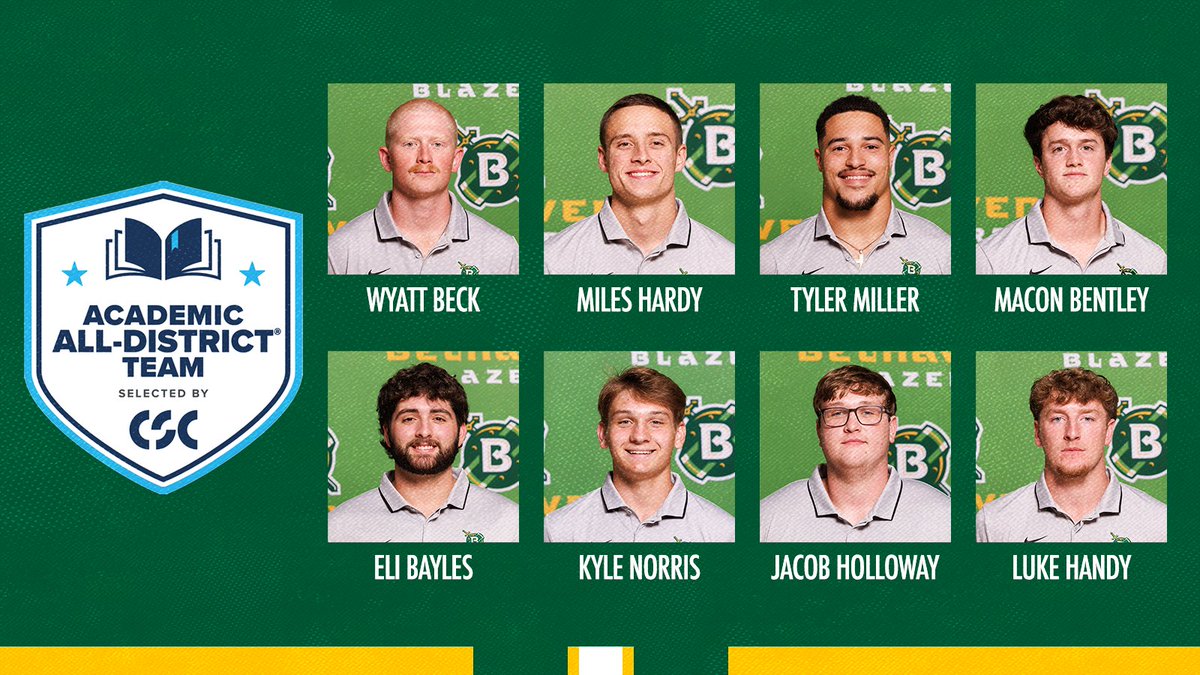 Belhaven Football (@belhavenfb) on Twitter photo ๐๐๐ ๐๐๐๐๐๐ฆ๐ข๐ ๐๐ฅ๐ฅ-๐๐ข๐ฌ๐ญ๐ซ๐ข๐๐ญ ๐
Congrats to these eight Blazers on being named <a href="/CollSportsComm/">College Sports Communicators</a> Academic All-District selections
๐ฐ ยป bit.ly/40prVPe
#GoGreen | #FIGHT | #ALLIN ๐๐๐ ๐๐๐๐๐๐ฆ๐ข๐ ๐๐ฅ๐ฅ-๐๐ข๐ฌ๐ญ๐ซ๐ข๐๐ญ ๐
Congrats to these eight Blazers on being named <a href="/CollSportsComm/">College Sports Communicators</a> Academic All-District selections
๐ฐ ยป bit.ly/40prVPe
#GoGreen | #FIGHT | #ALLIN