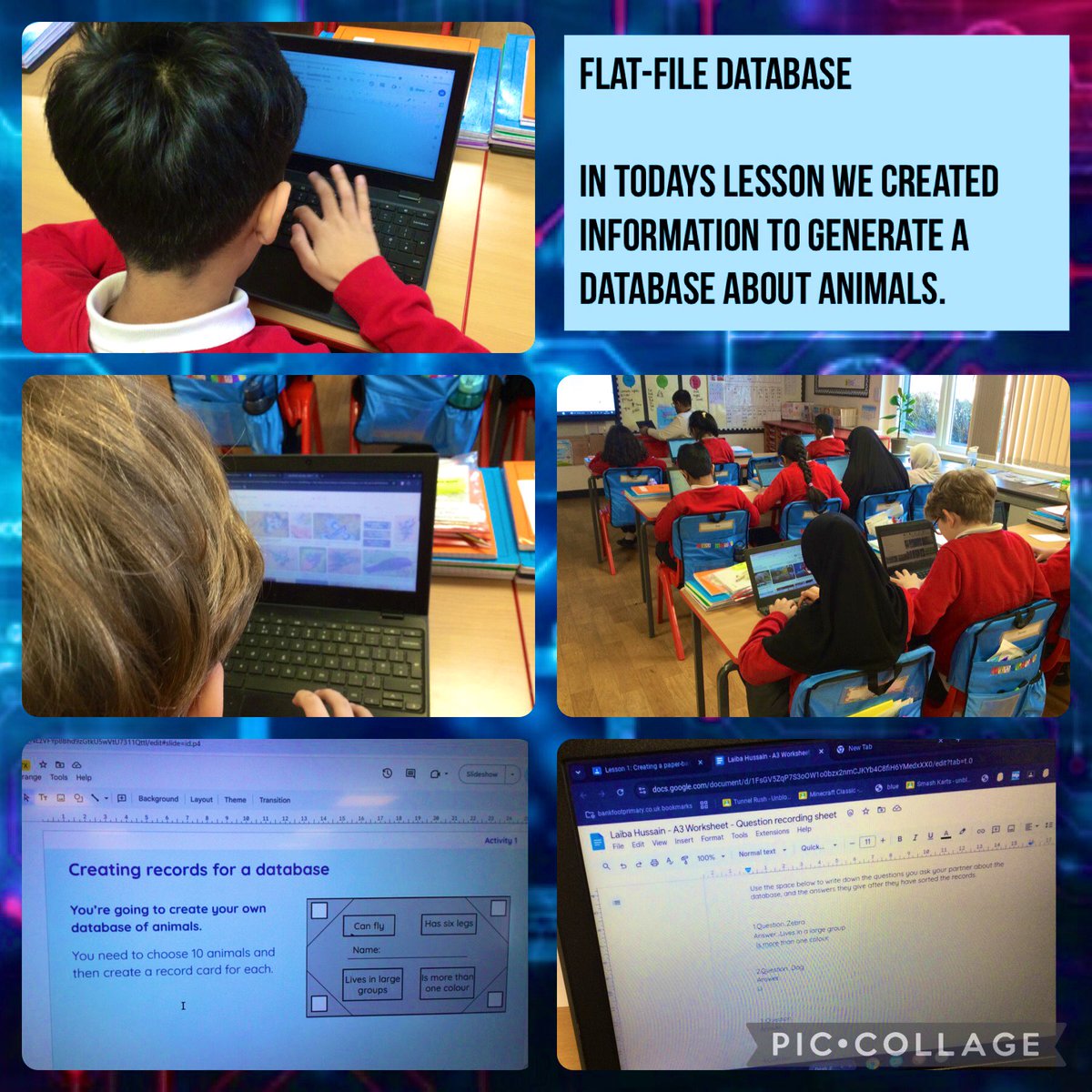 BankfootPrimary's tweet image. 🐾📊 Year 5 is diving into #FlatFileDatabases! 🦁📚 Today, we created an awesome animal database! 🐶🐱🐢 #BankfootYear5 #TechTime #LearningIsFun#Bankfootyear5
