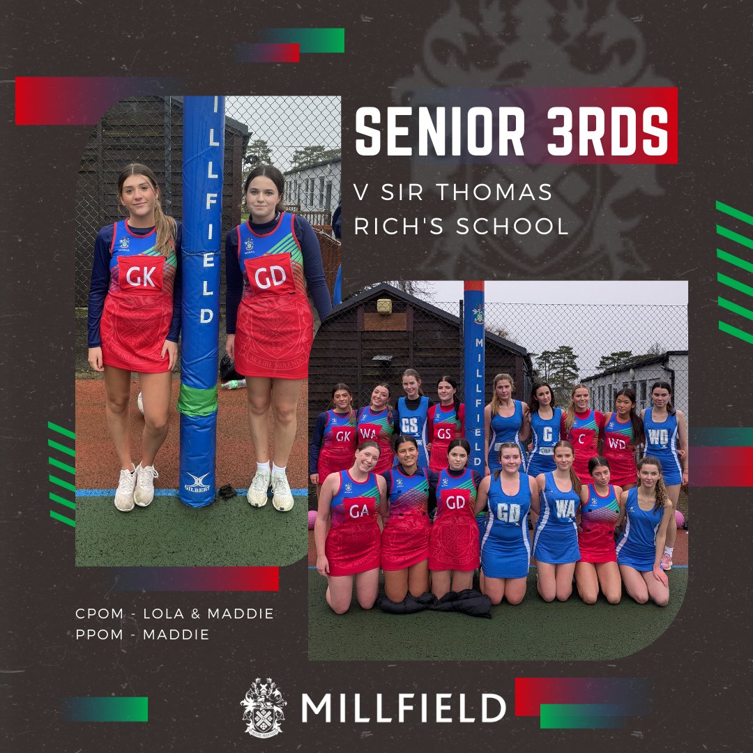 A fantastic afternoon of netball here at Millfield with all three teams coming away with a win in frosty conditions 💥
Thank you to <a href="/strsnetball/">STRS Netball</a> for travelling down and for the competitive games!
❤️💚💙
#TheMillfieldWay #BeBrilliant #MillfieldNetball