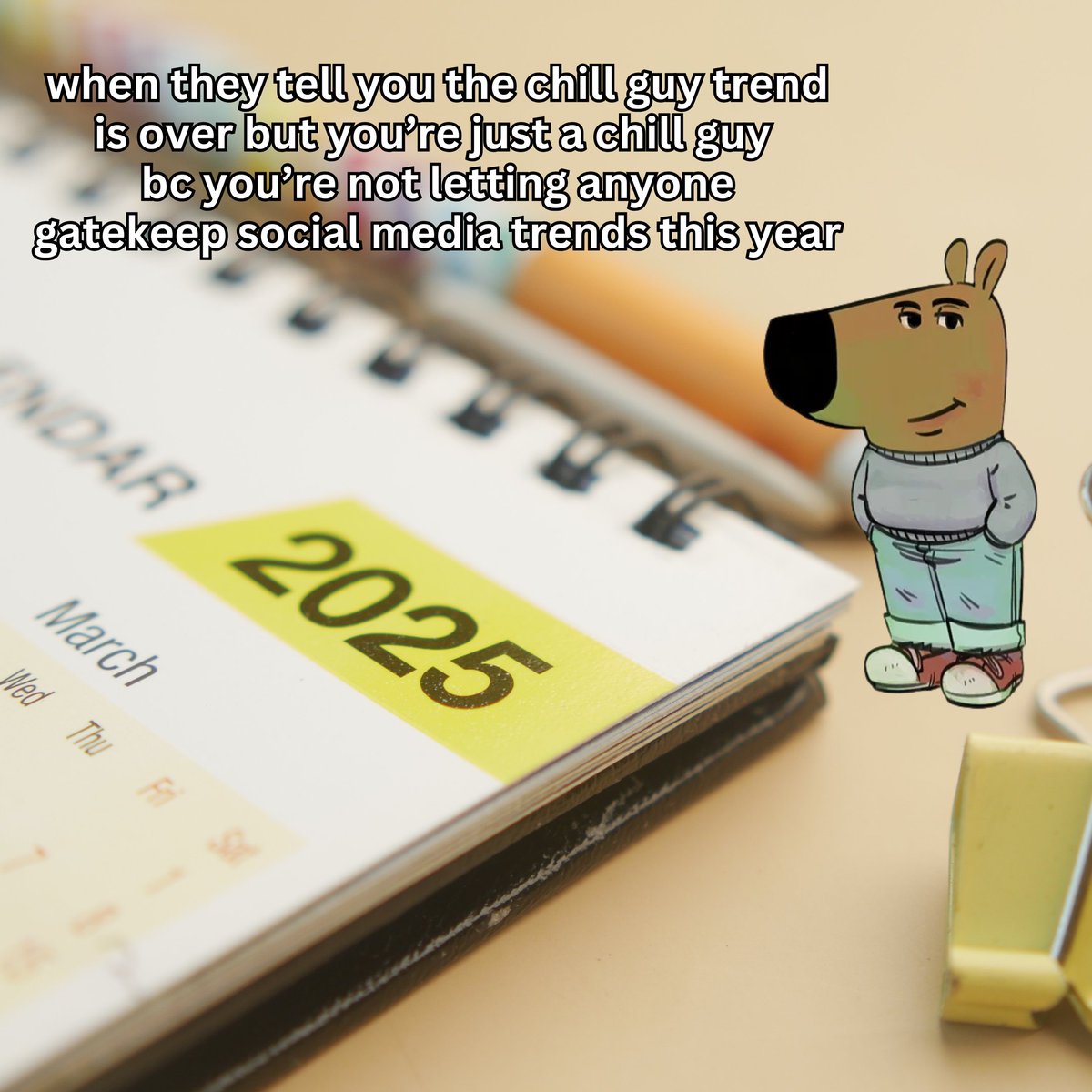 when you work for a school of public health, but you're also just a chill guy making memes