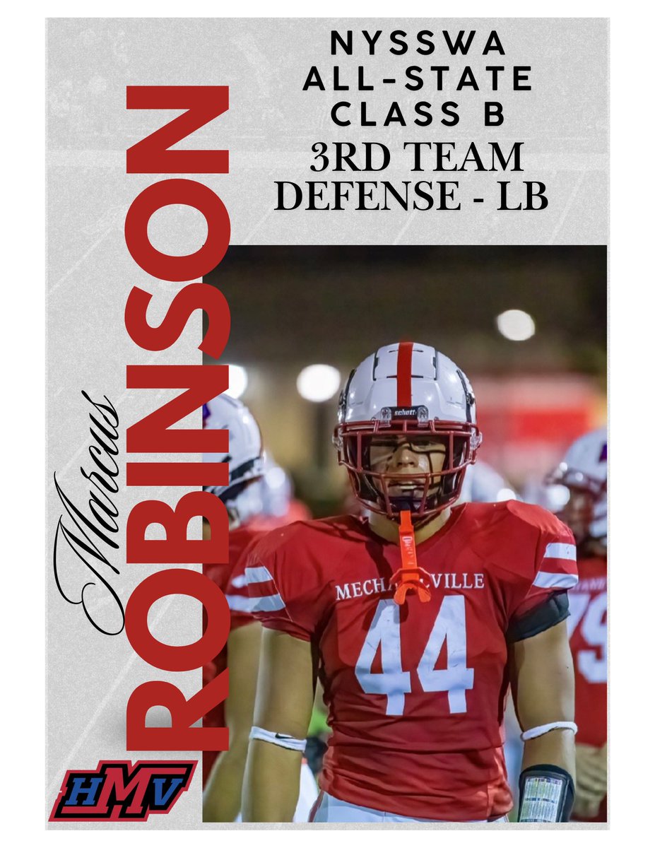 Honored to have been selected All-State 3rd Team Defense - LB by the <a href="/nysswa/">NYSSWA</a>. Congratulations to my teammates <a href="/daley24081/">Michael Daley</a> and <a href="/DimaggioFerrara/">Dimaggio Ferrara</a> as well. @MHVFootball