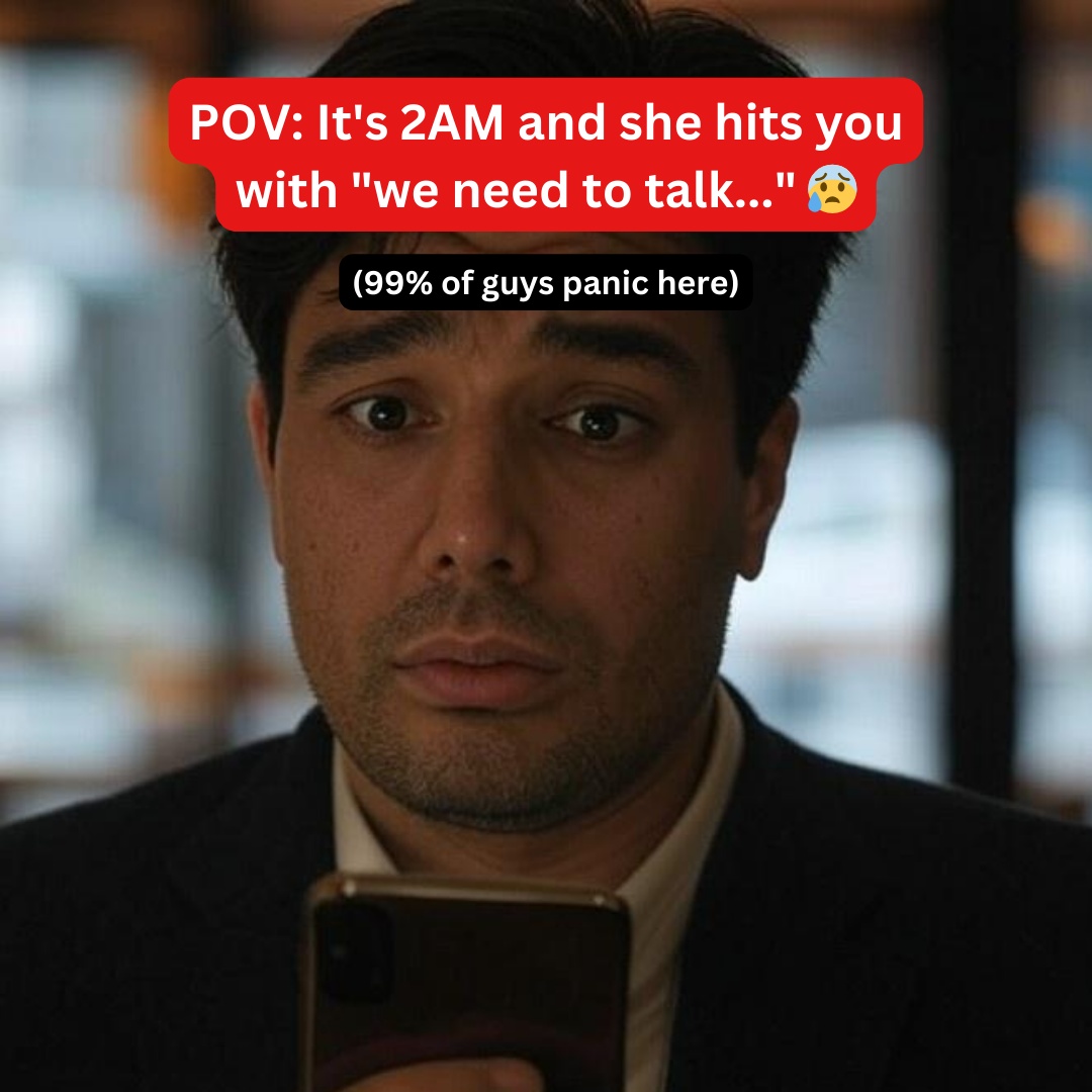 RizzText's tweet image. The 2AM "we need to talk" survival guide 😰
(save this before you need it)

Drop a 💀 if you've ever got this text at 2AM