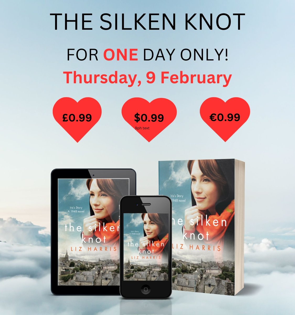Set in Dinan 1947. Iris and Pierre meet for first time on their wedding day.  Each has their reasons. Can they find love or will their enemies, closer than they realise, ruin their future?
mybook.to/TheSilkenKnot